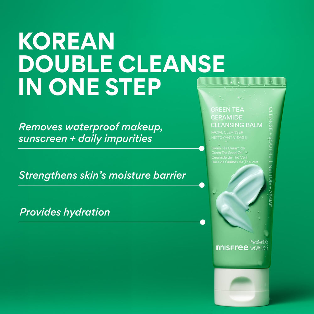 innisfree open tube showing soft balm texture for smooth application and makeup removal