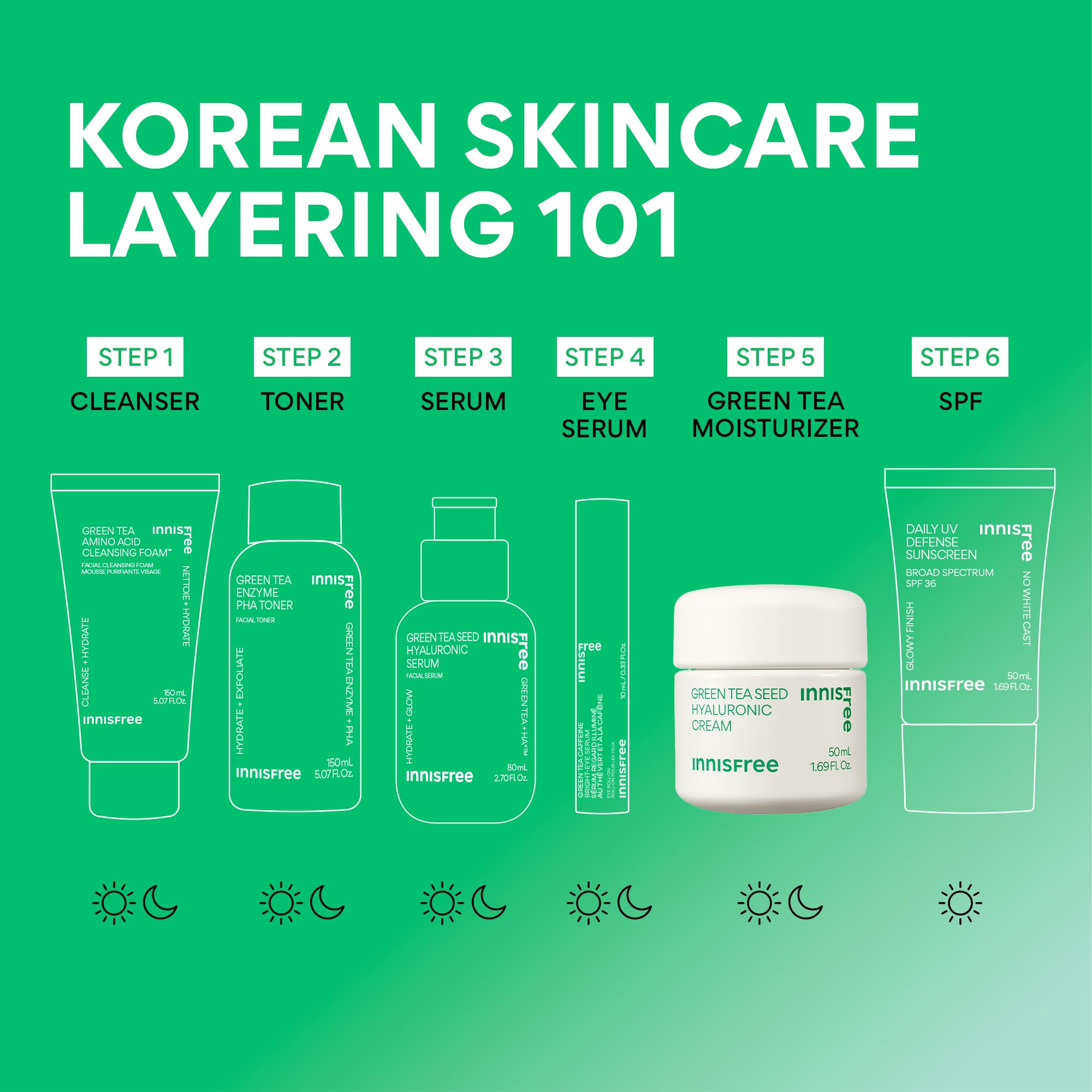 innisfree jar with outer packaging showing vegan and fragrance-free benefit