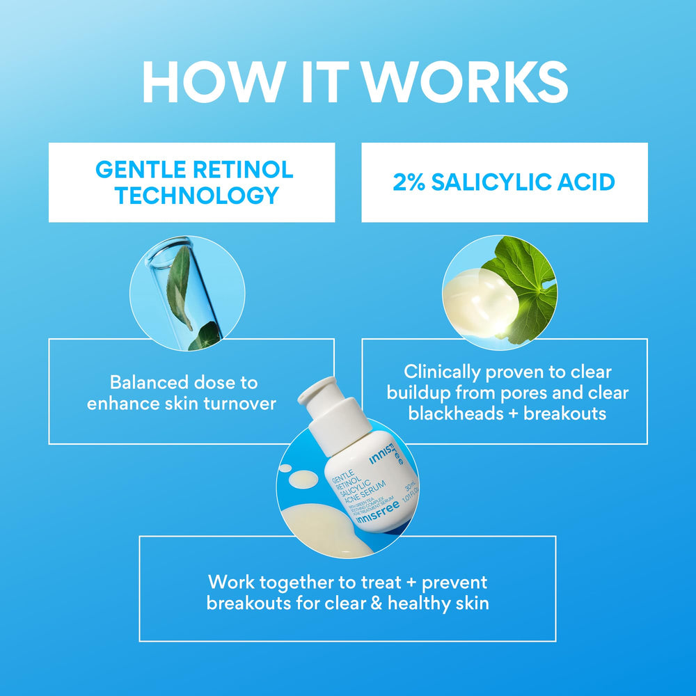 innisfree applying serum to cheek demonstrating spot treatment benefit