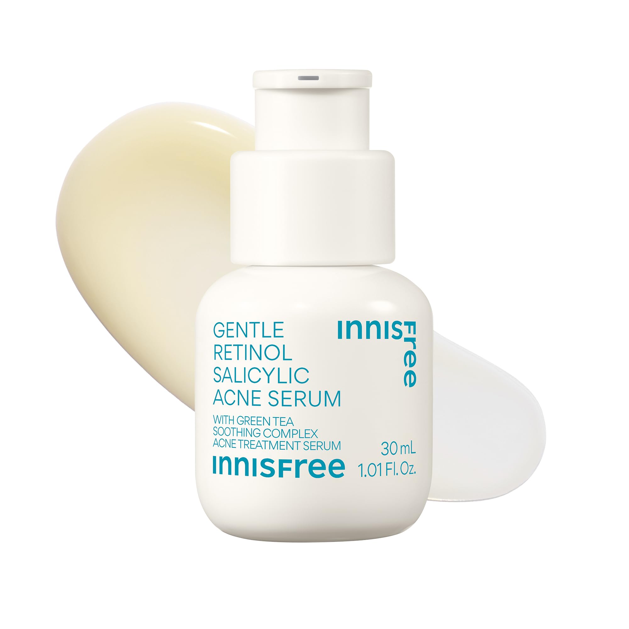 innisfree front packaging showing serum bottle and clear benefits
