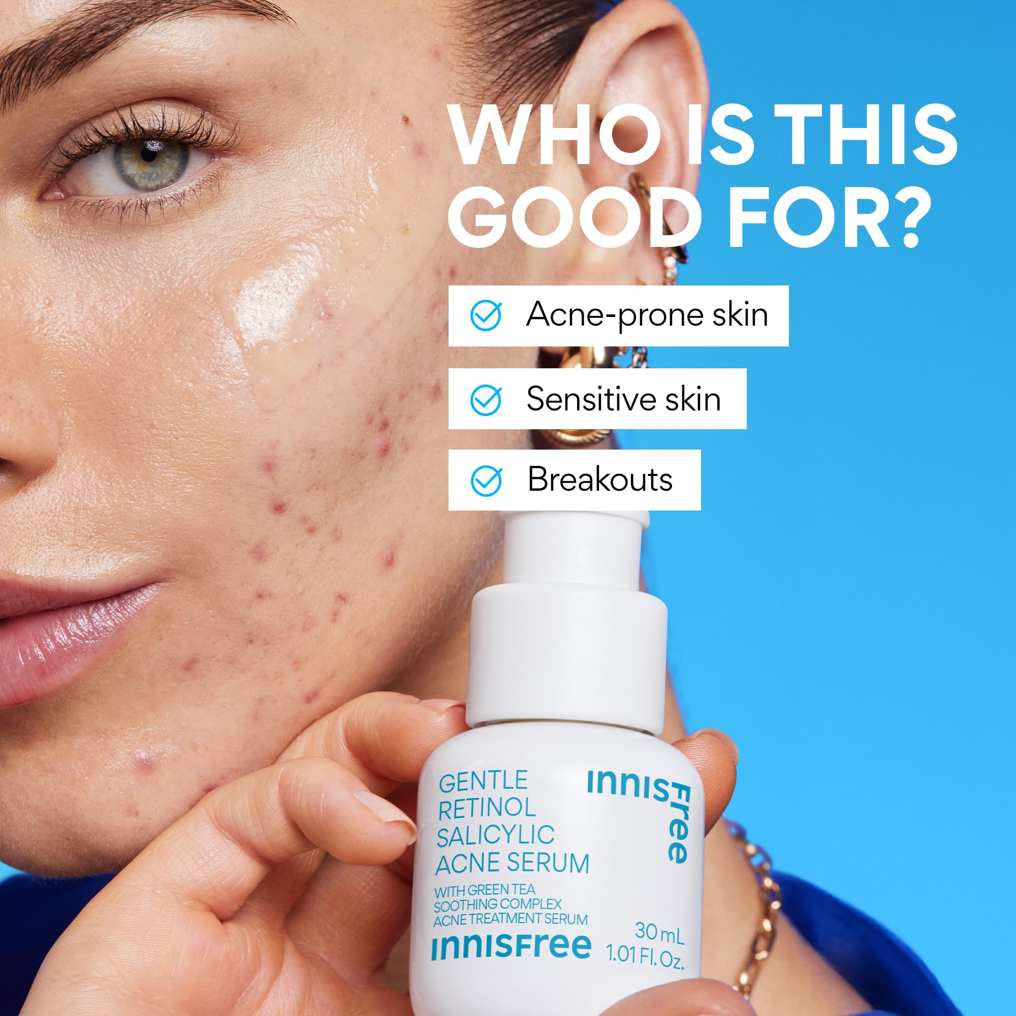 innisfree lifestyle shot on bathroom shelf suggesting everyday use