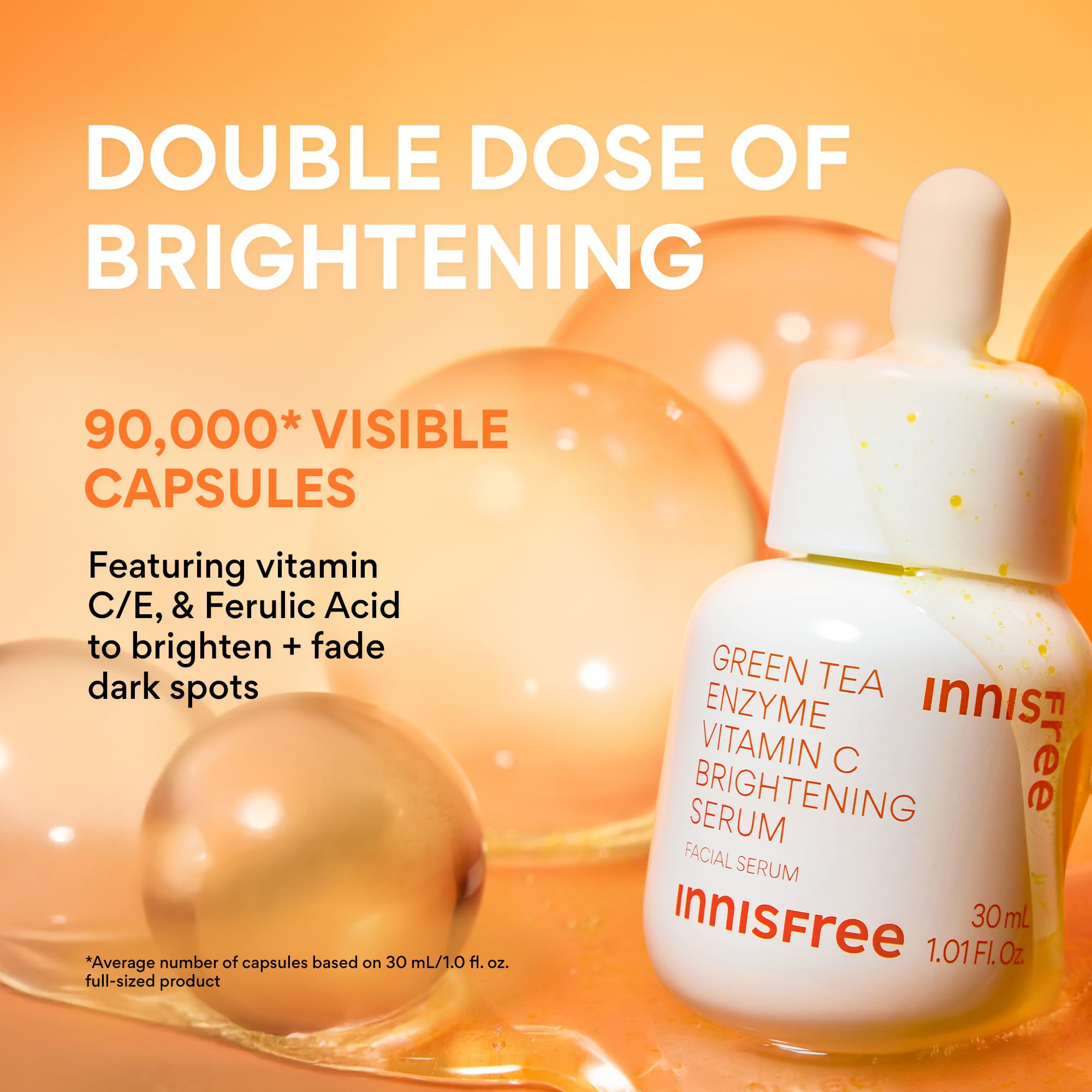 innisfree size comparison next to coin showing jumbo volume advantage