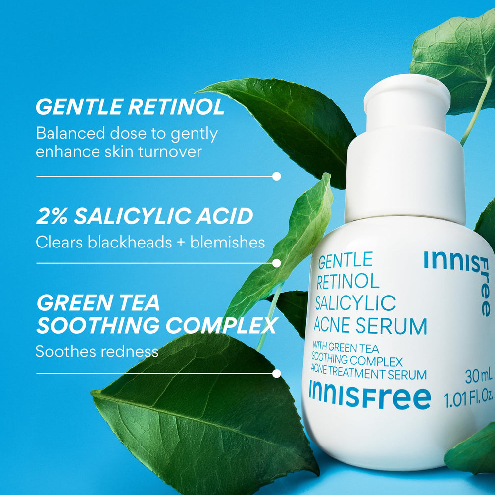 innisfree bottle held in hand to illustrate product size and portability