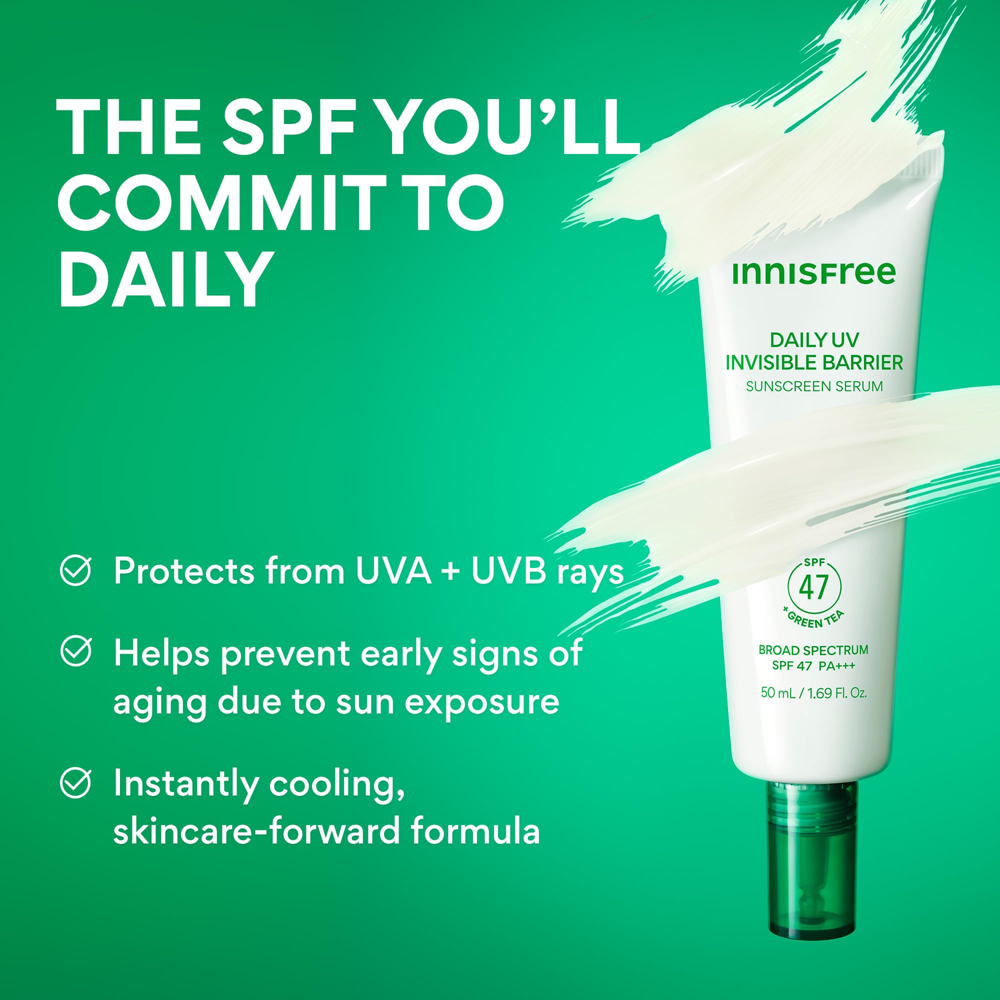 innisfree product next to ruler showing compact size and travel-friendly design