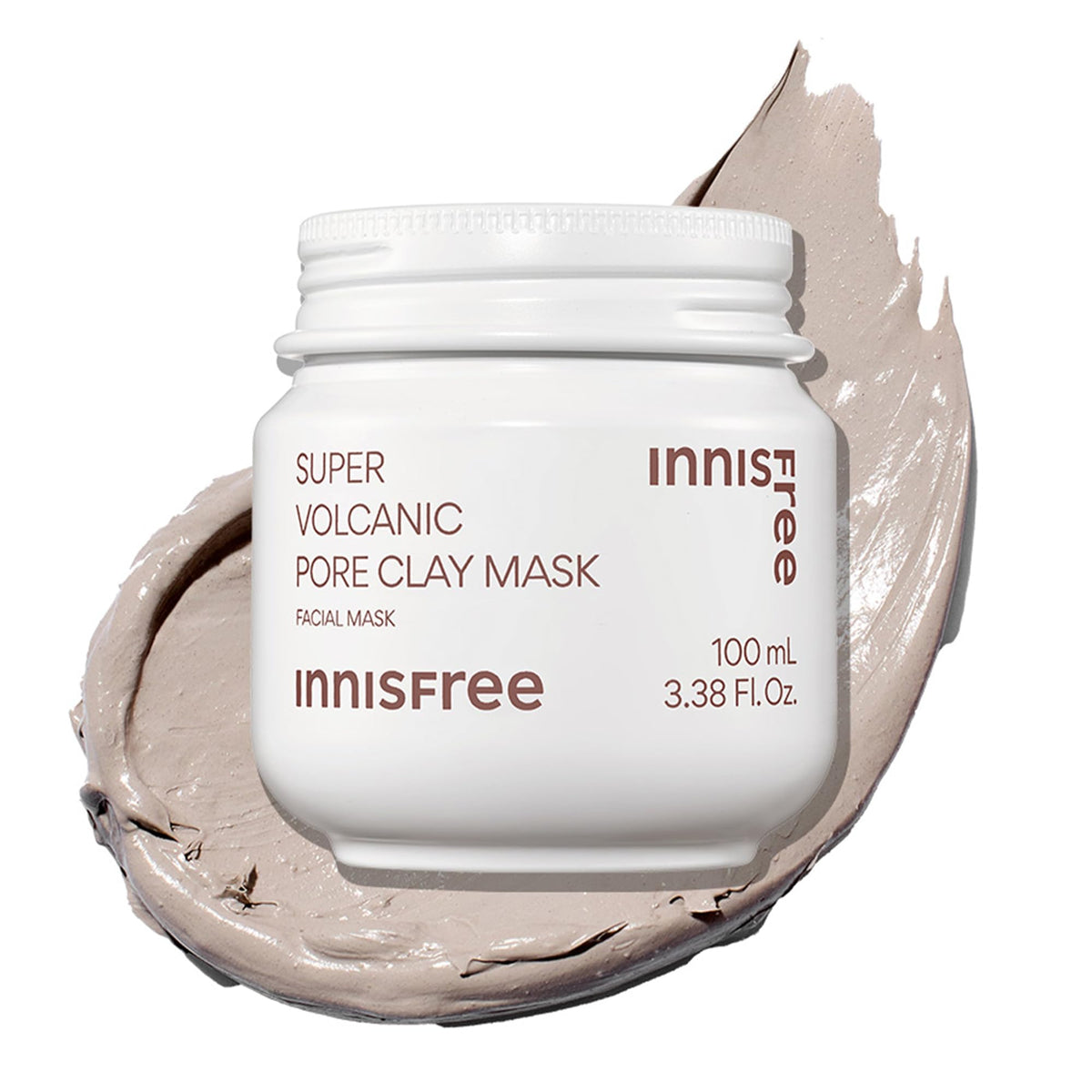 innisfree jar front view showing clear branding and easy application benefit