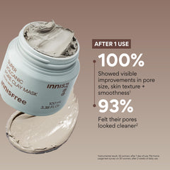 innisfree volcanic clusters ingredient pile showing oil-absorbing benefit
