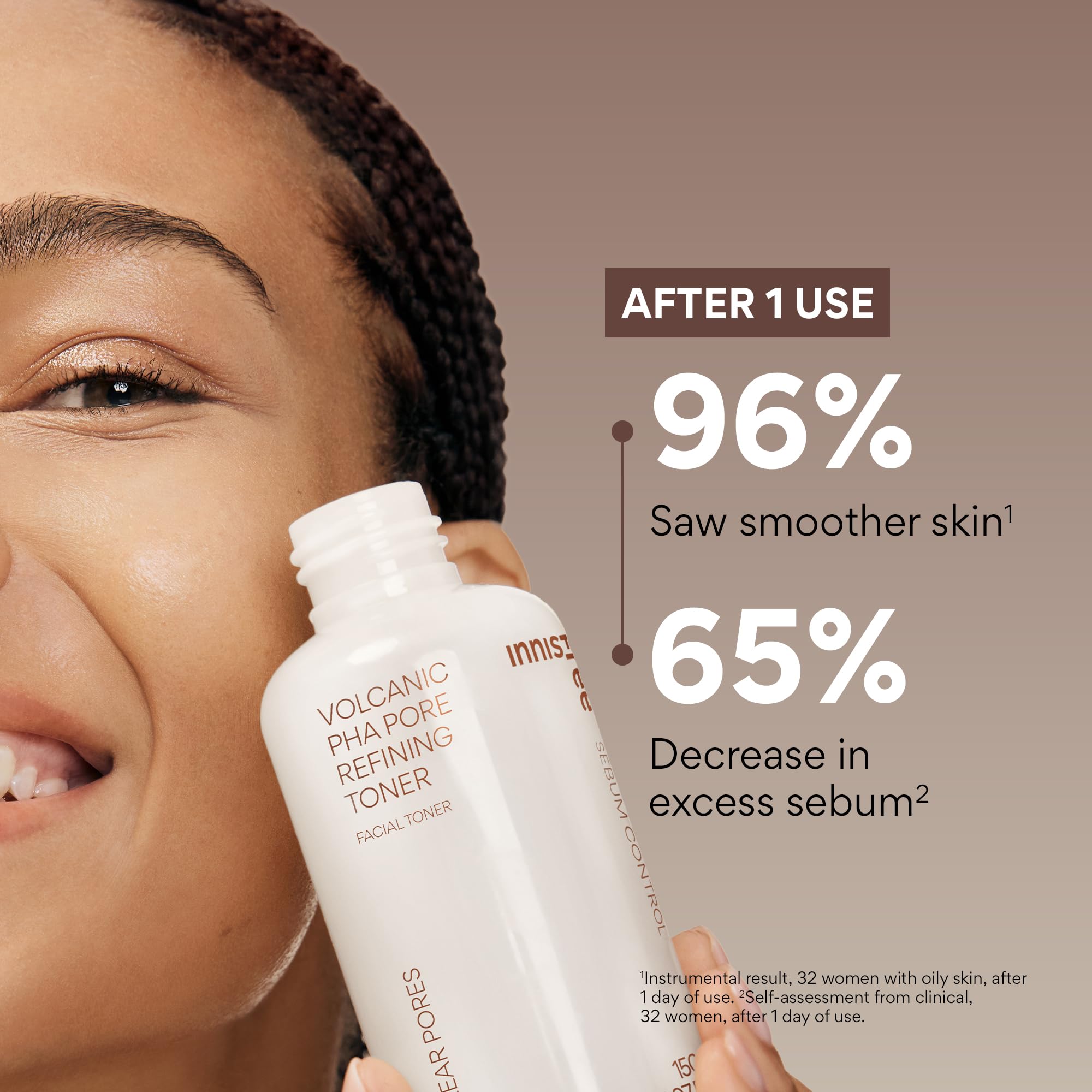 innisfree close-up of volcanic silica texture for gentle smoothing