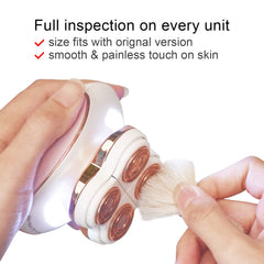 innobeaut close-up of cutting head detail for sharper, smoother shaves benefit