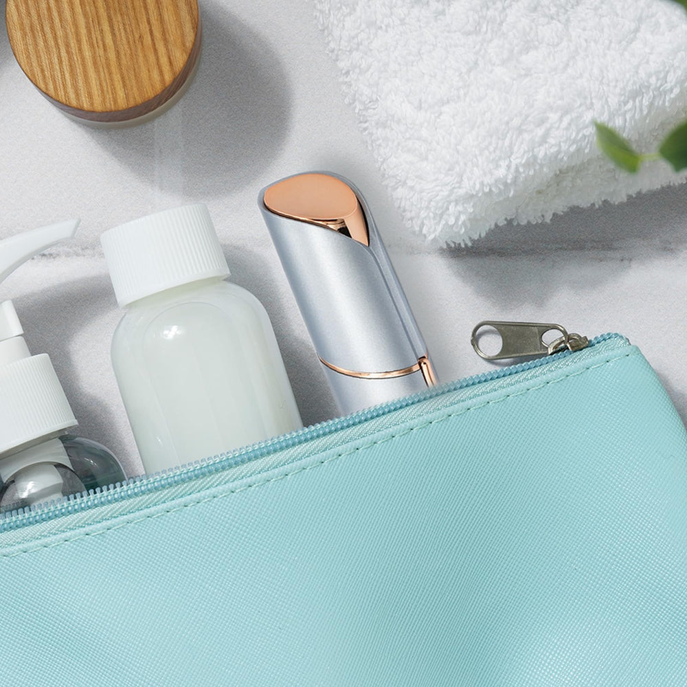 innobeaut inside a makeup bag ready for touch-ups on the go
