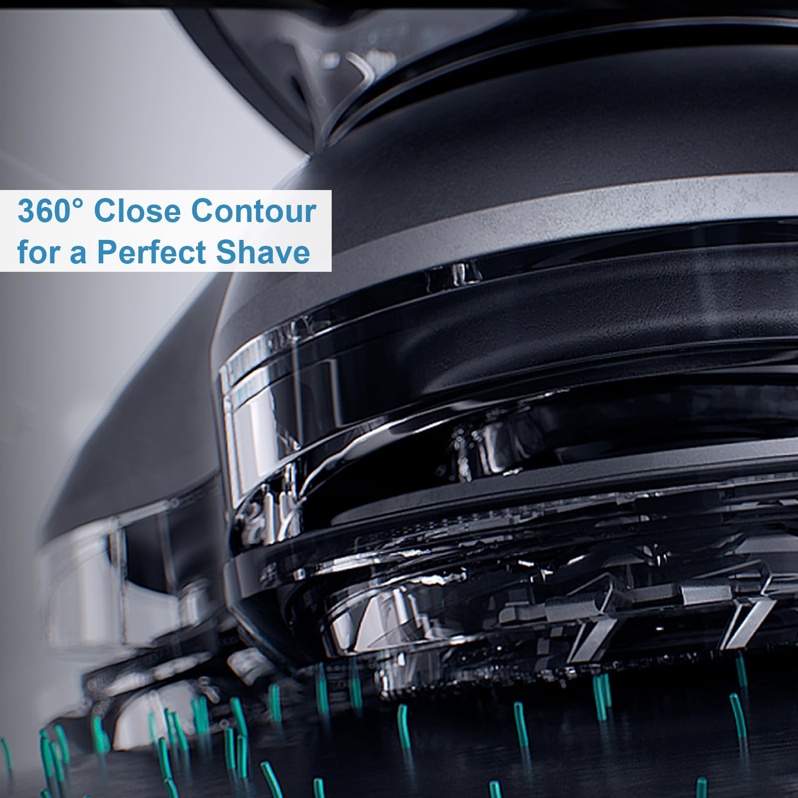 innobeaut detailed blade edge shot highlighting sharp cutters for close comfortable shaves