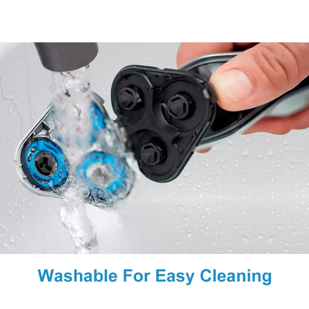 innobeaut heads rinsed under water illustrating quick cleaning and hygiene benefit