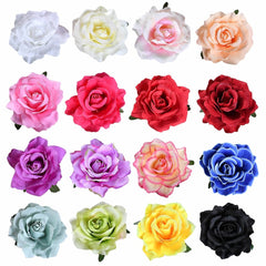 inSowni front view of rose clips showing full color selection and benefit of instant styling