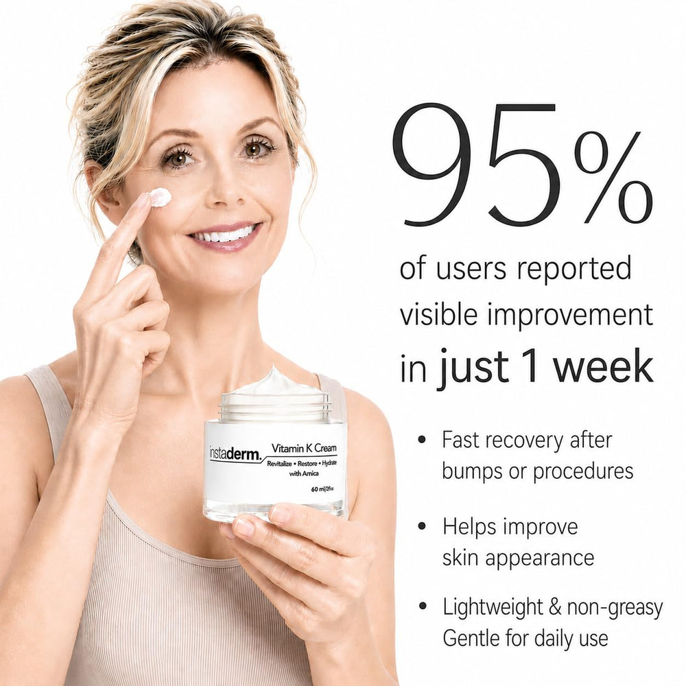 Instaderm used on body spot treatment reducing visible discoloration