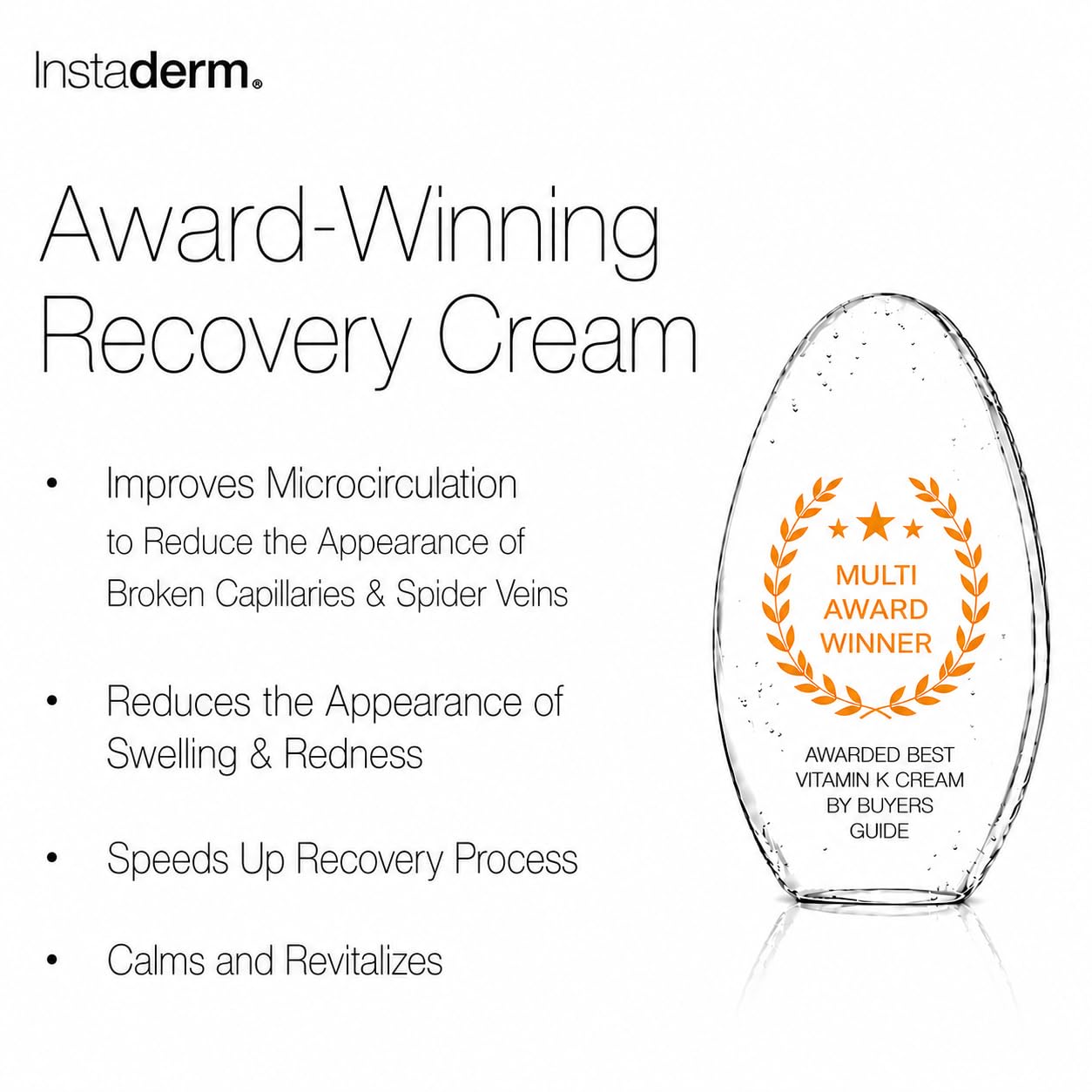Instaderm before and after capillary area showing improved skin appearance