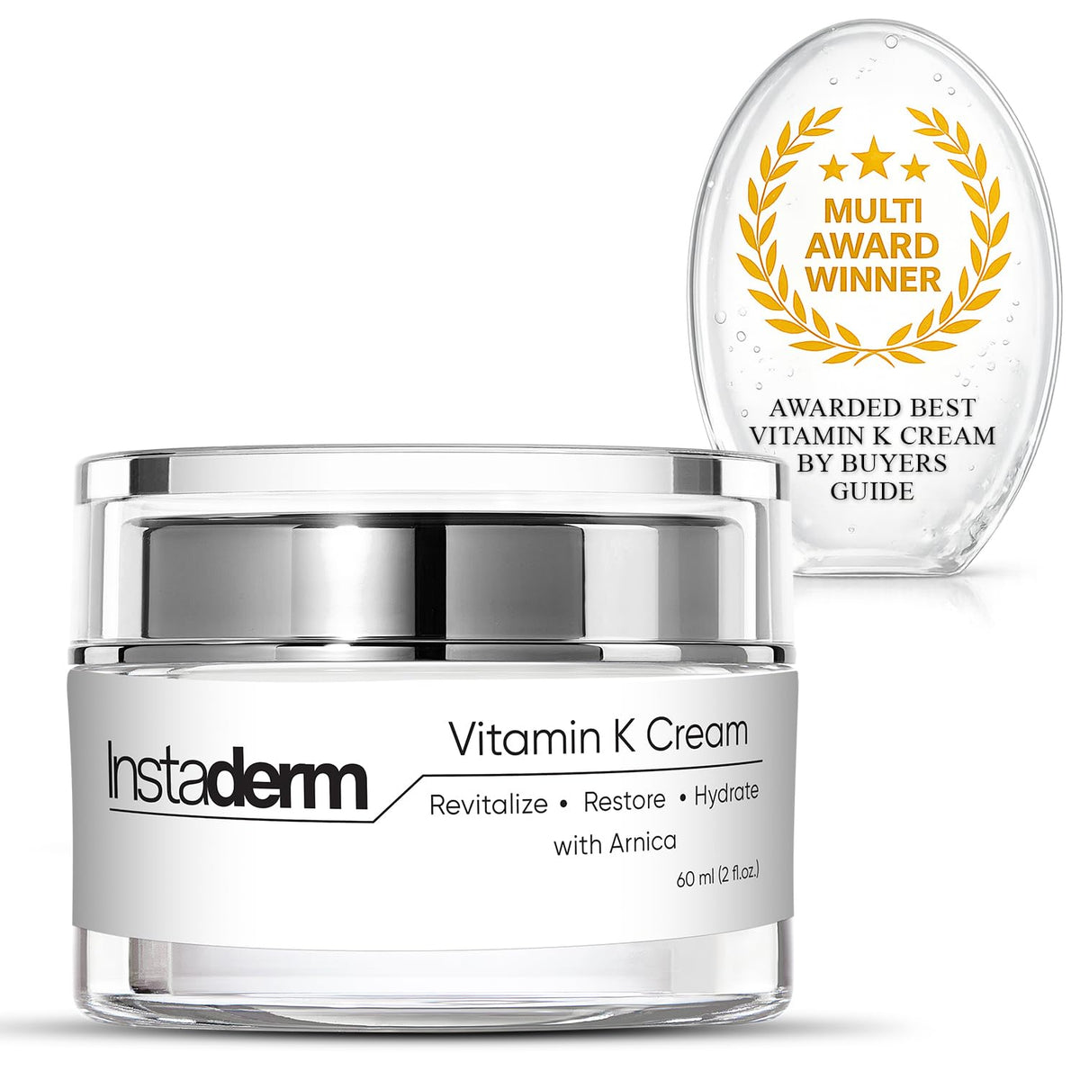 Instaderm cream front packaging showing product and calming benefits