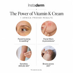 Instaderm applied under-eye showing targeted hydration and brighter look