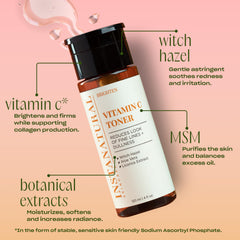 InstaNatural toner soaked on cotton pad ready for gentle application