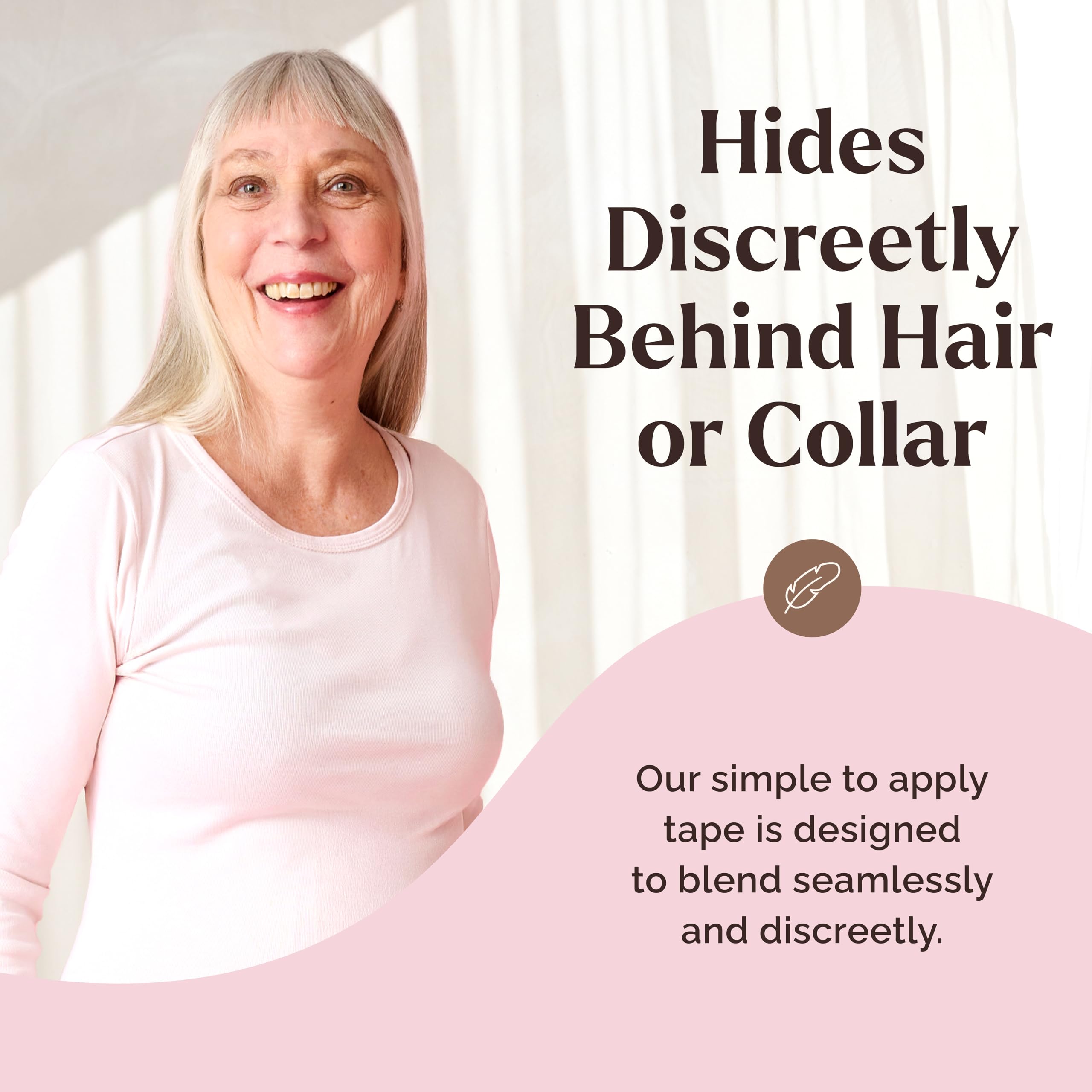 Instant Lifts Skinnies removed strip flexed to show gentle removal and skin-friendly design