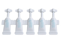Instantly Ageless front packaging showing compact five-vial box and portability benefit