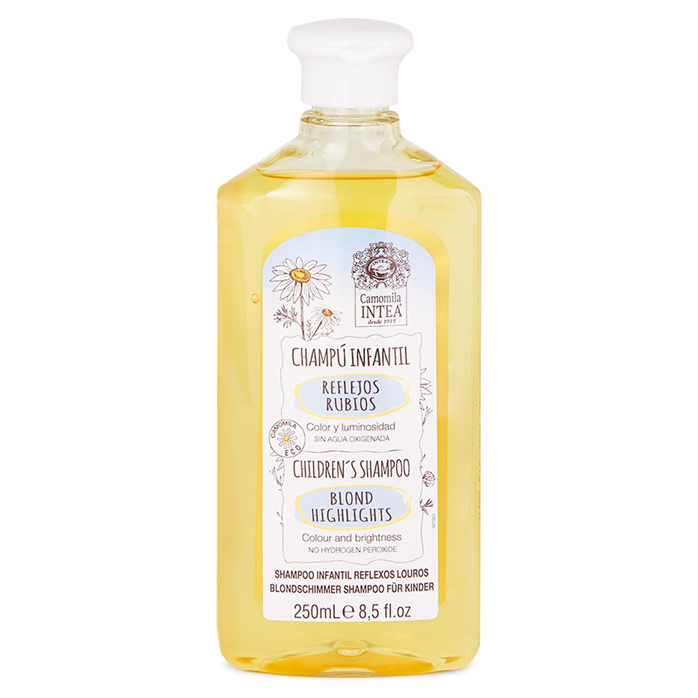Intea front bottle view showing chamomile shampoo benefits