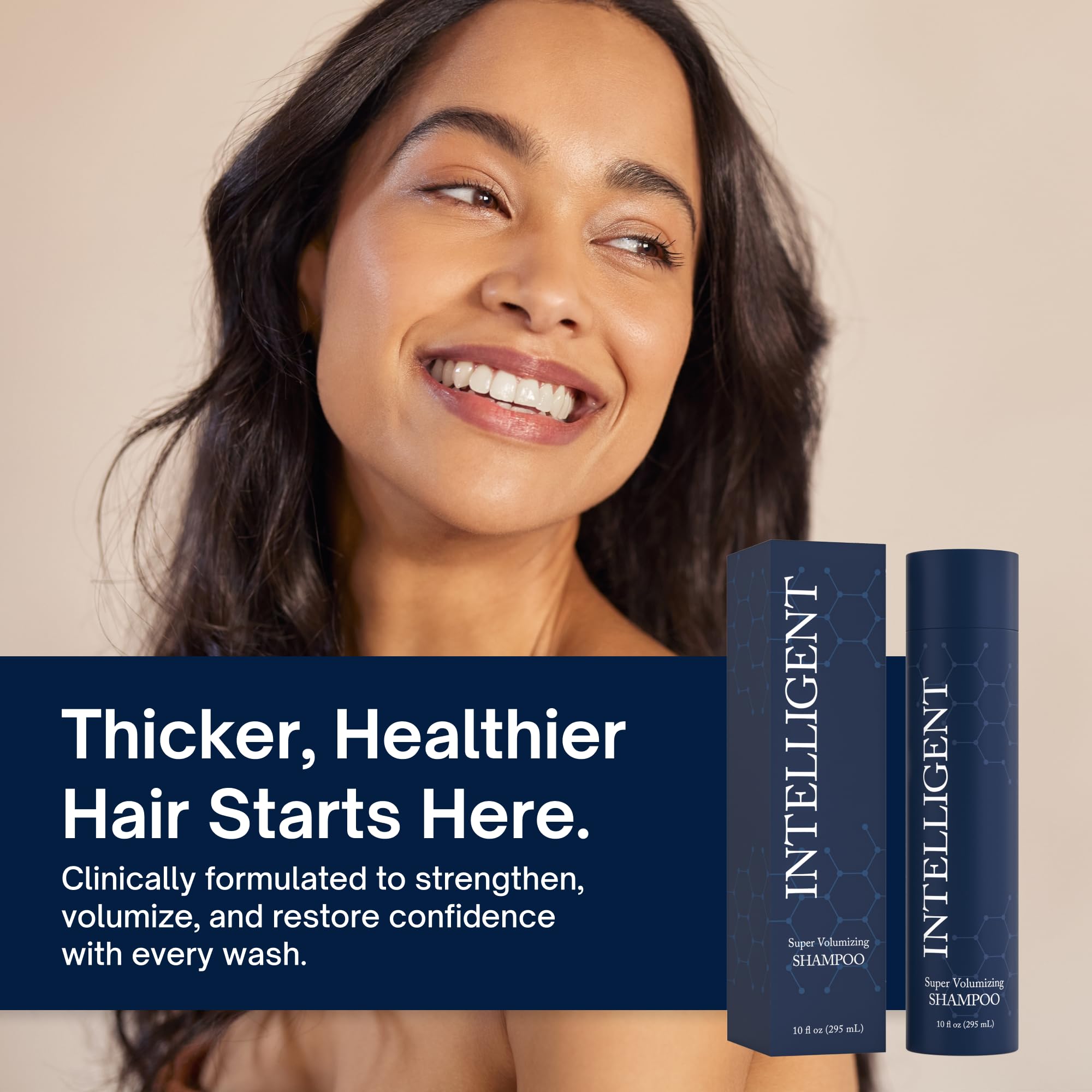 INTELLIGENT scalp illustration showing cleansing action and healthier environment