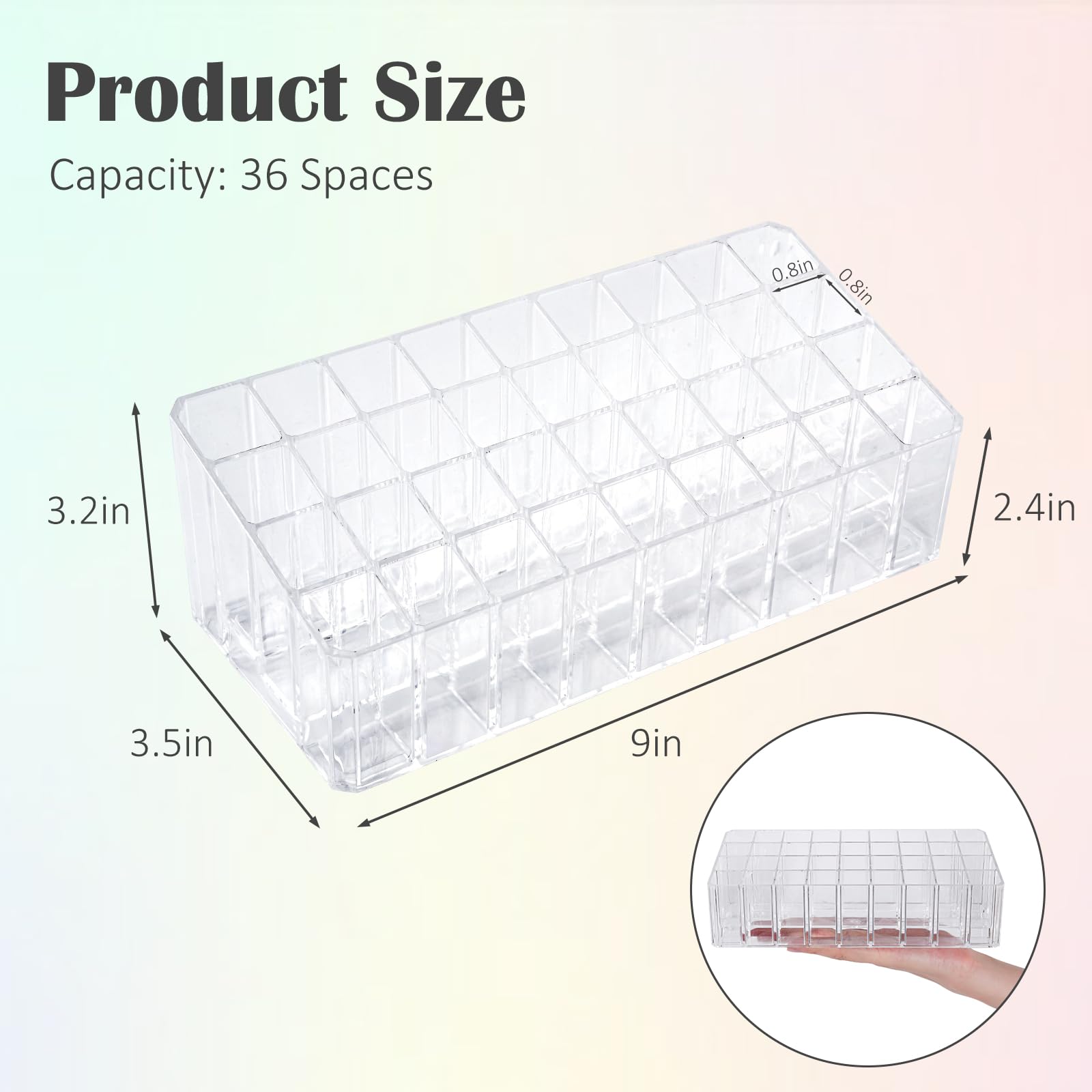 IPENP close-up crystal acrylic detail highlighting smooth edges and polished clarity benefit