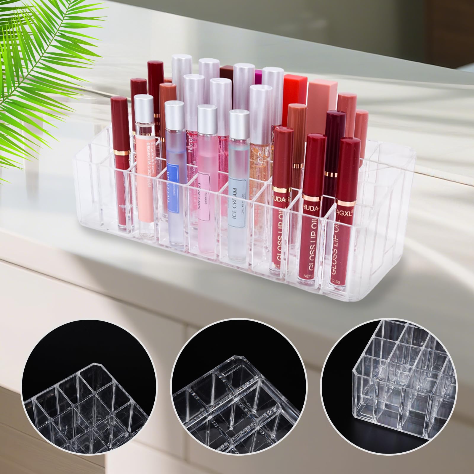 IPENP top down view filled with lip products for quick selection and organization benefit