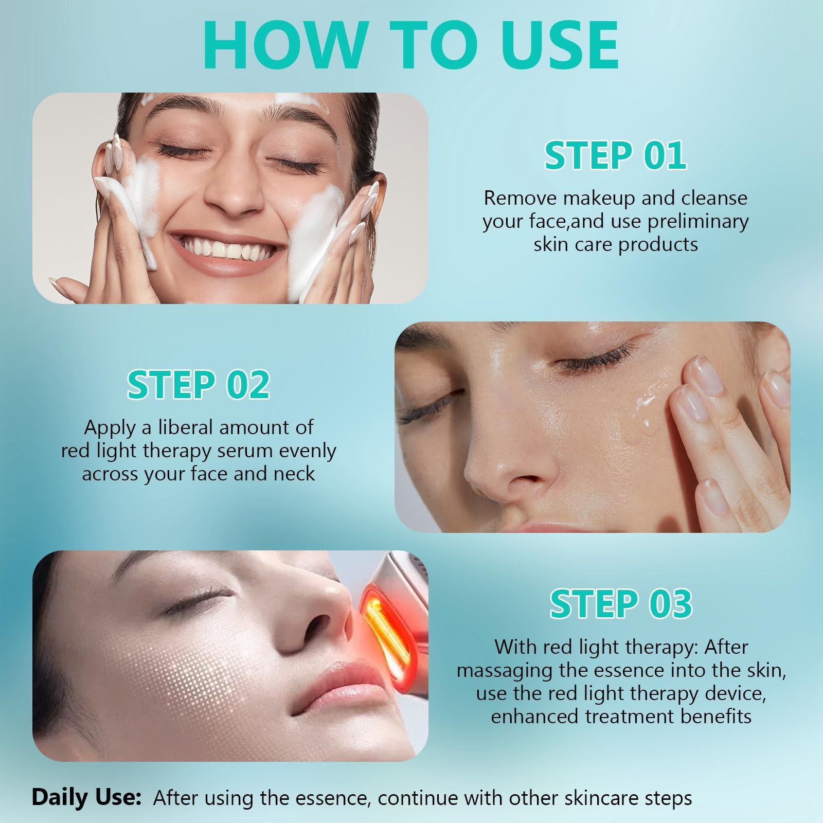Ipsify serum spread on neck illustrating hydration and texture improvement