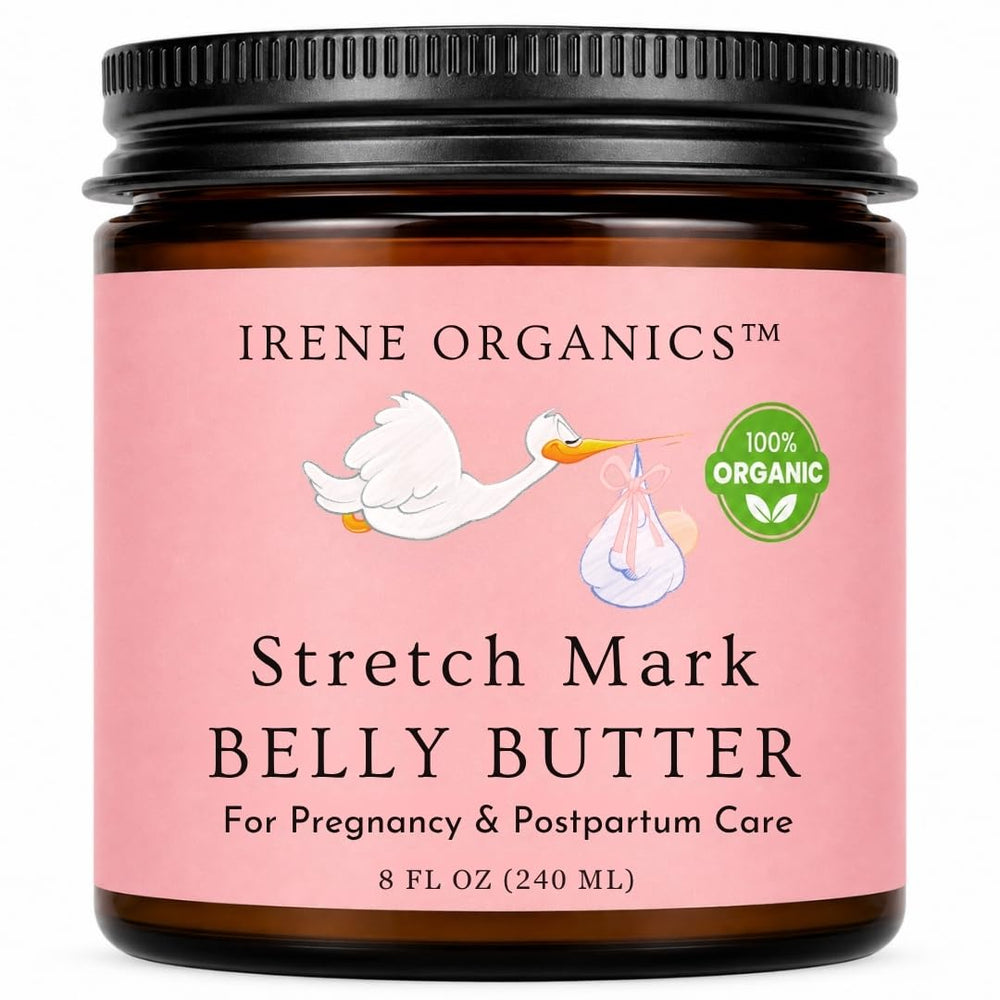 Irene Organics front jar label showing product and clean ingredients benefit