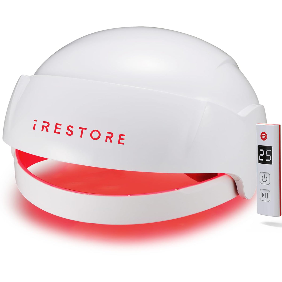 iRestore Essential front cap view showing full coverage and easy wear benefit