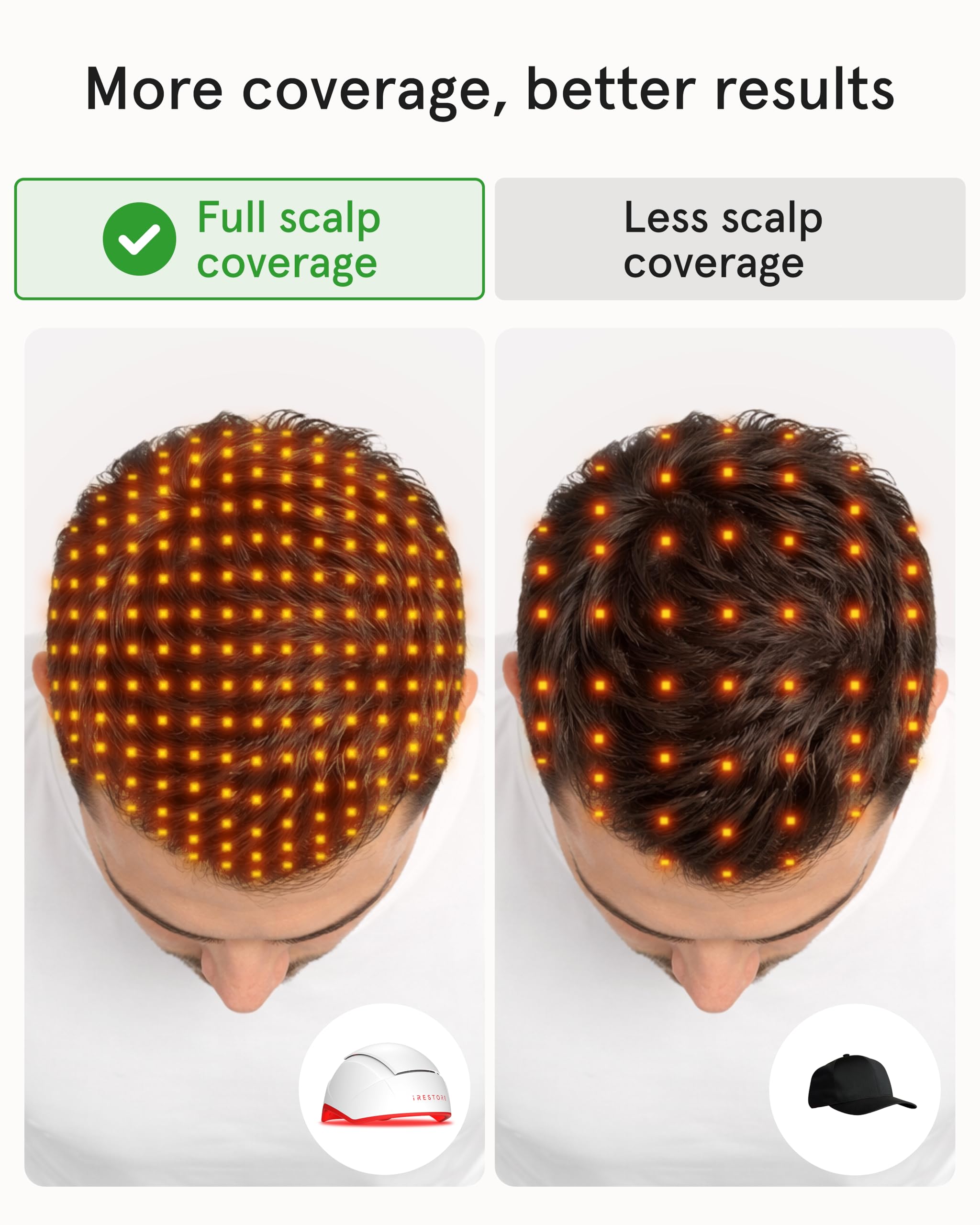 iRestore side profile worn during daily activities demonstrating hands-free convenience