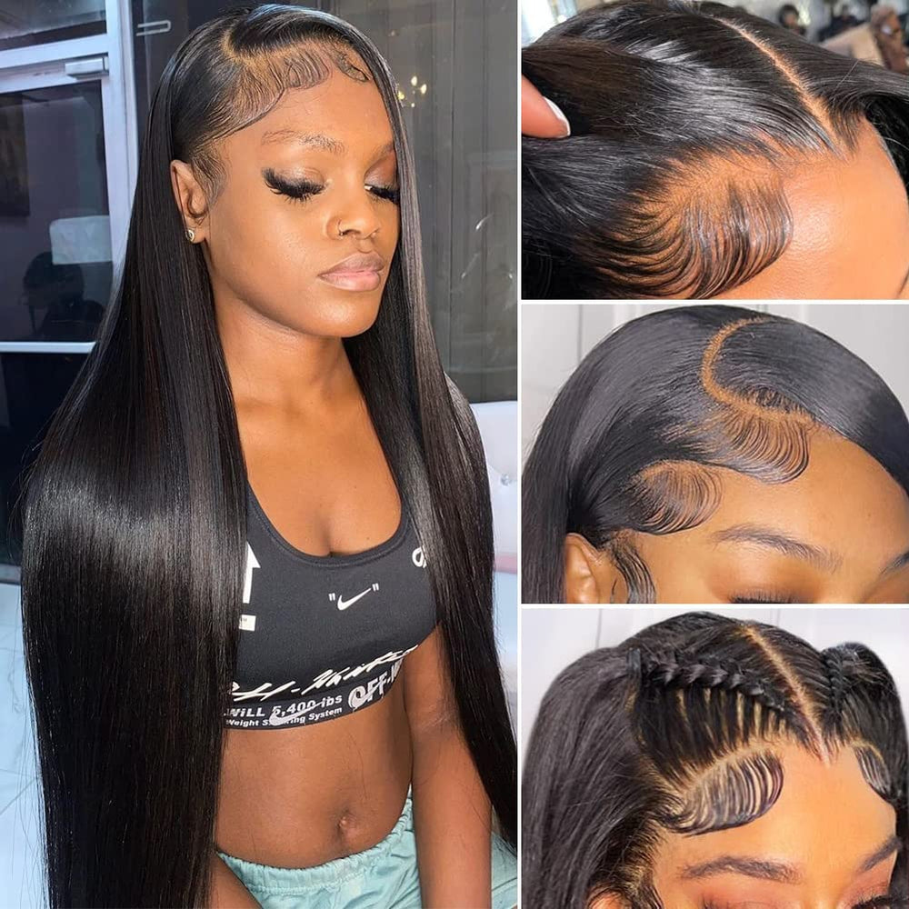 Iris Queen front view 24 inch wig showcasing natural hairline benefit