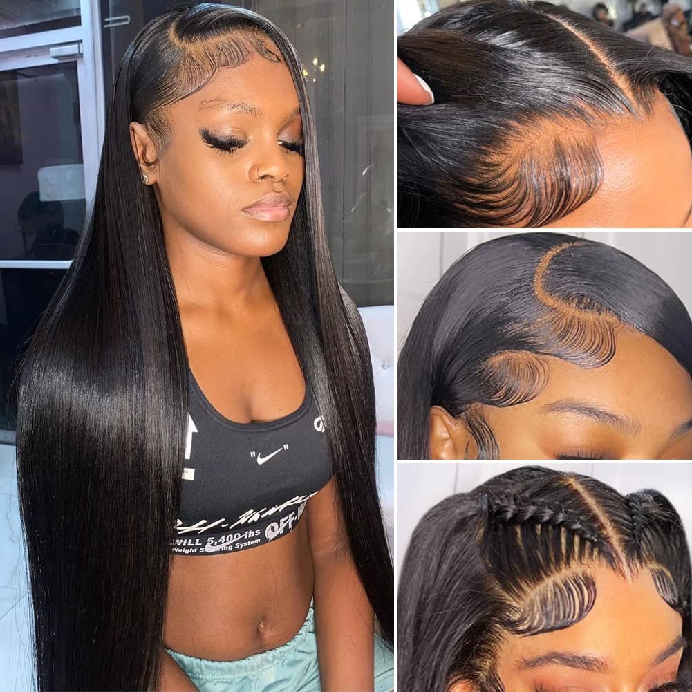 Iris Queen front view 24 inch wig showcasing natural hairline benefit