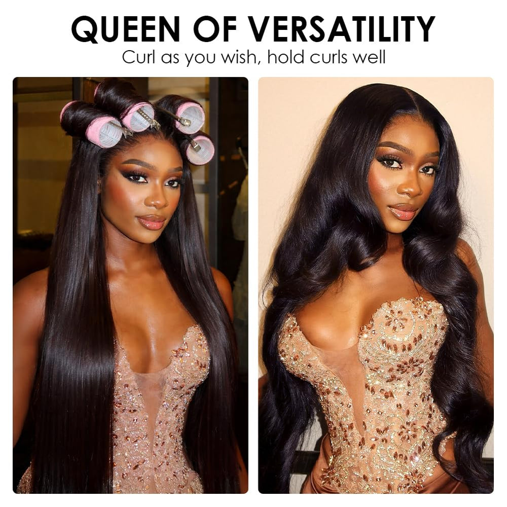 Iris Queen model wearing wig outdoors demonstrating natural movement and confidence