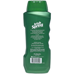 Flip-top cap open on Irish Spring bottle demonstrating convenient one-handed dispensing