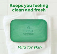 Irish Spring aloe single bar close-up highlighting smooth finish and easy grip