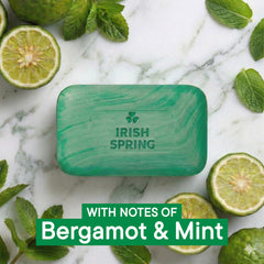 Irish Spring close-up of bar texture highlighting gentle exfoliation benefits