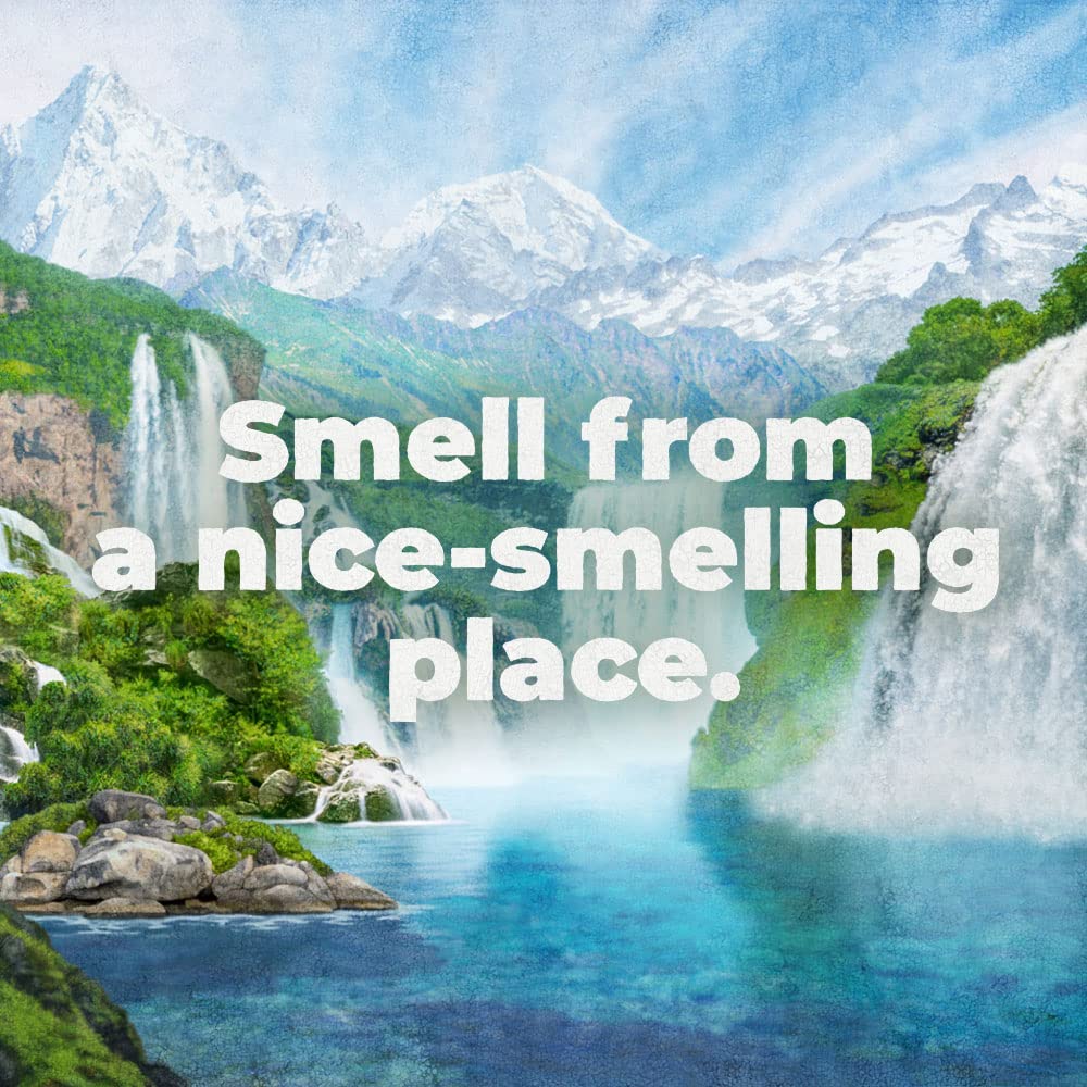 Irish Spring bottle next to a hand for size comparison and long-lasting use