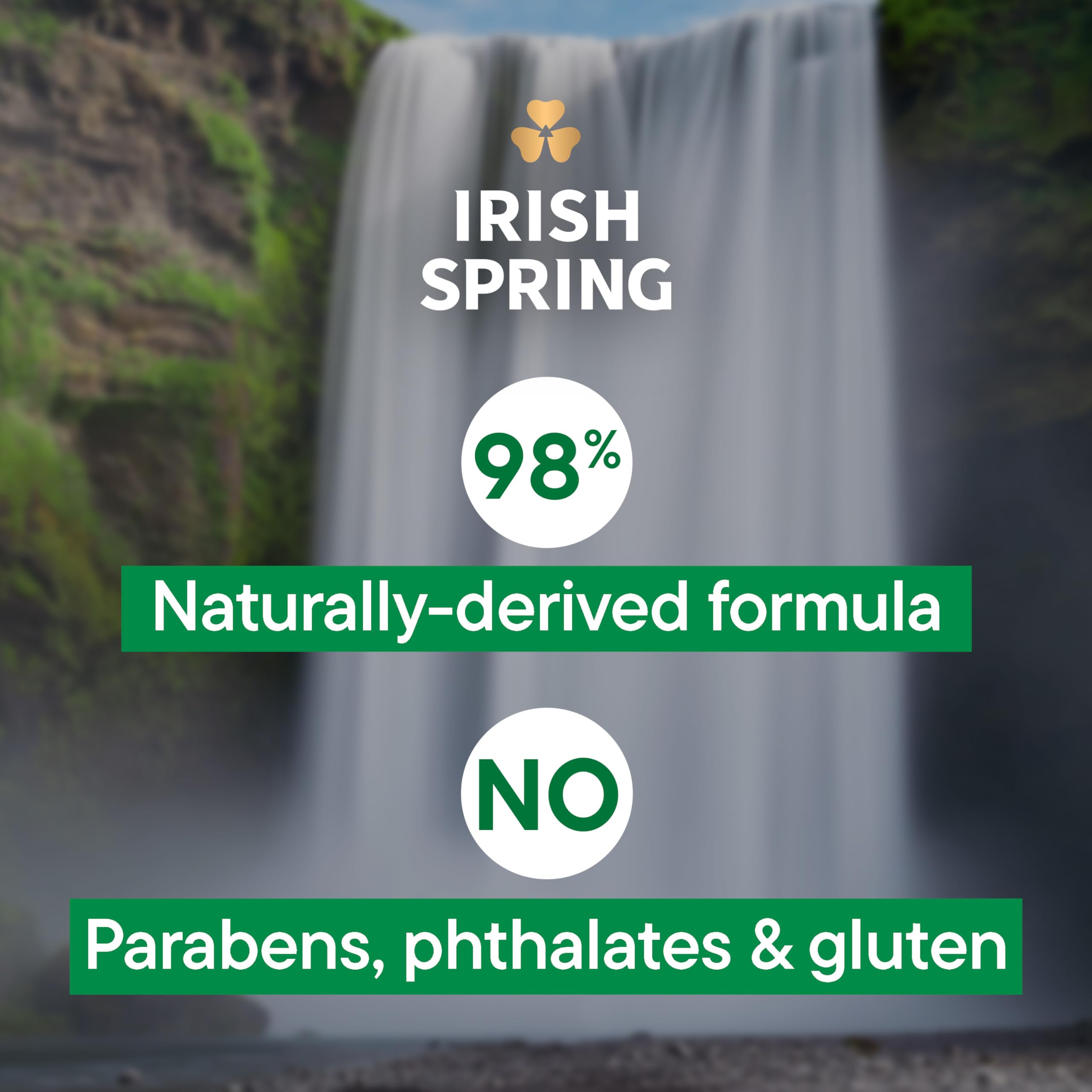 Irish Spring scent concept with bergamot and mint visuals suggesting invigorating aroma