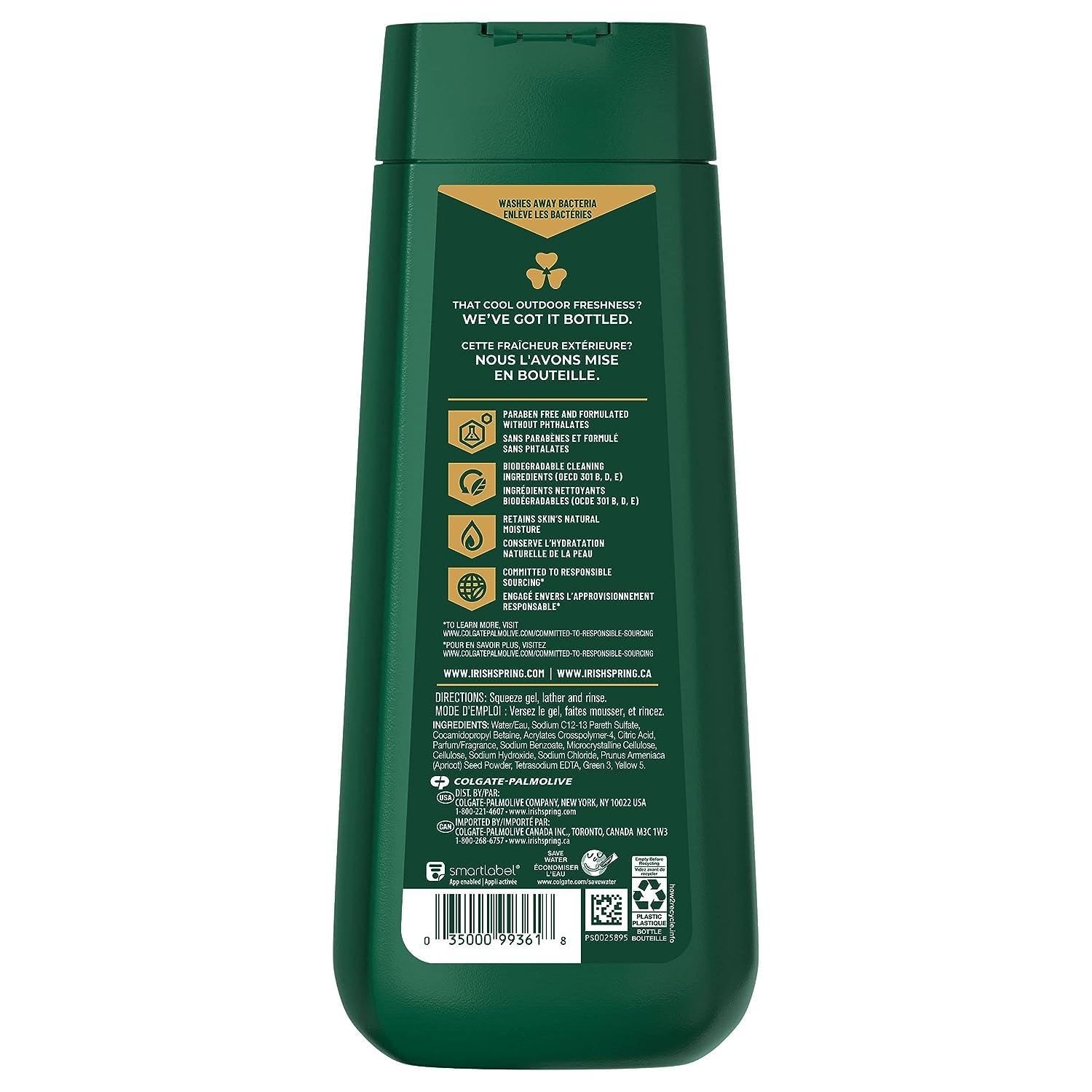 Irish Spring close-up of gel texture and exfoliating beads for effective exfoliation