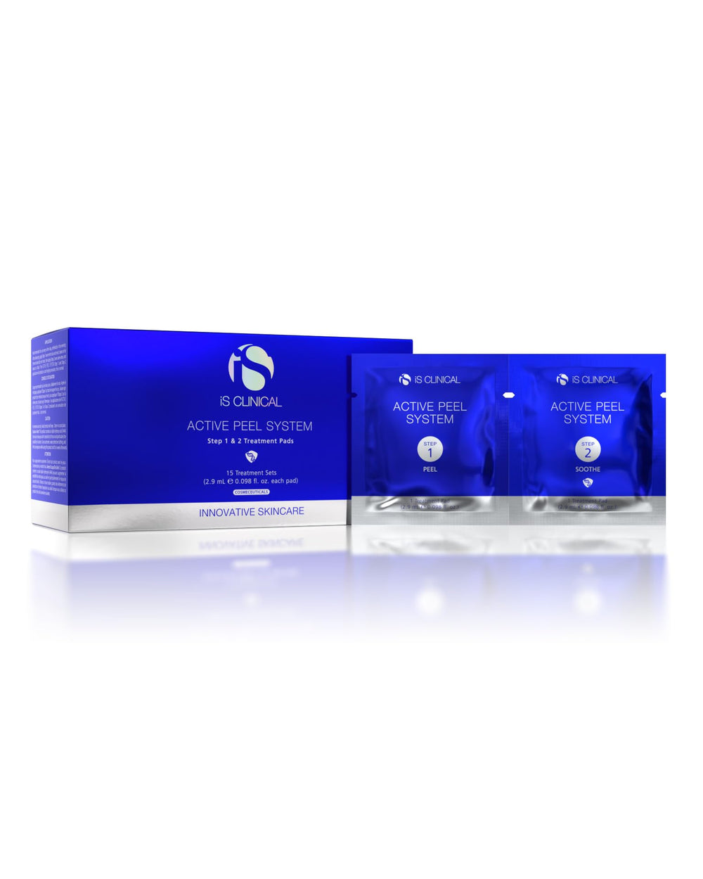 iS CLINICAL front packaging showing the two-step peel kit and clear labeling for convenience