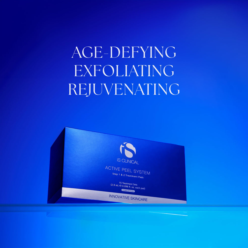 iS CLINICAL Step 2 serum drop on fingertip demonstrating hydration and antioxidant benefit