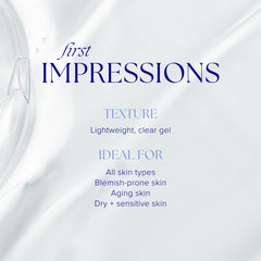 iS CLINICAL gel texture close-up highlighting lightweight, non-greasy formula