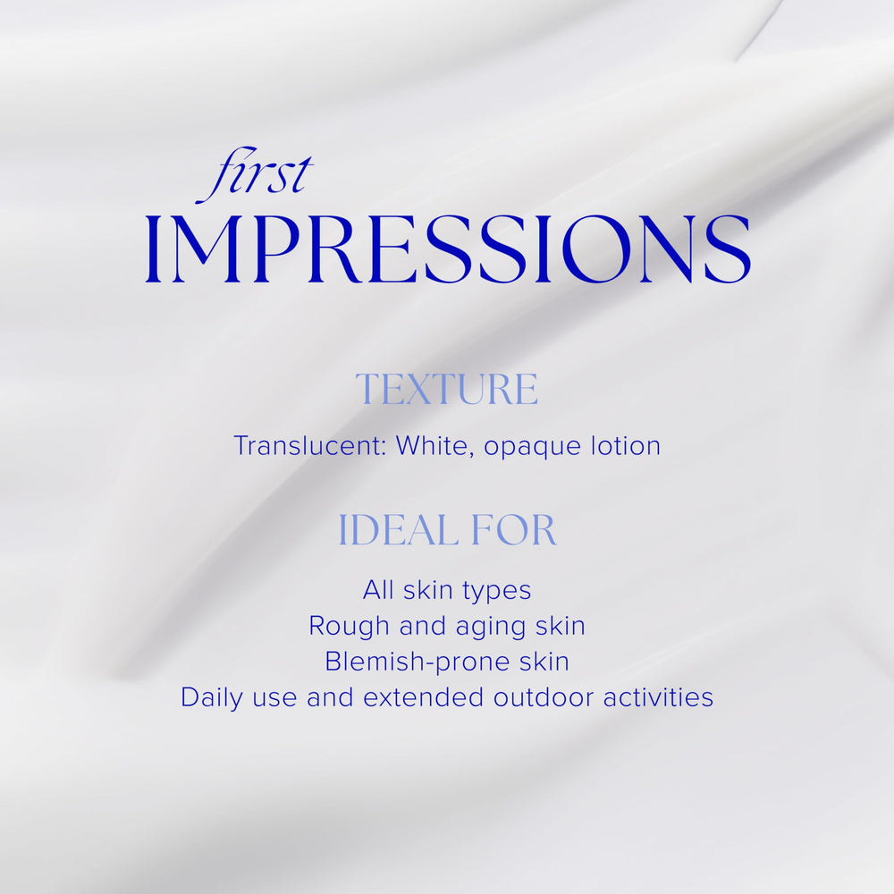 iS CLINICAL texture close-up revealing ultra-sheer, quick-absorbing formula benefit