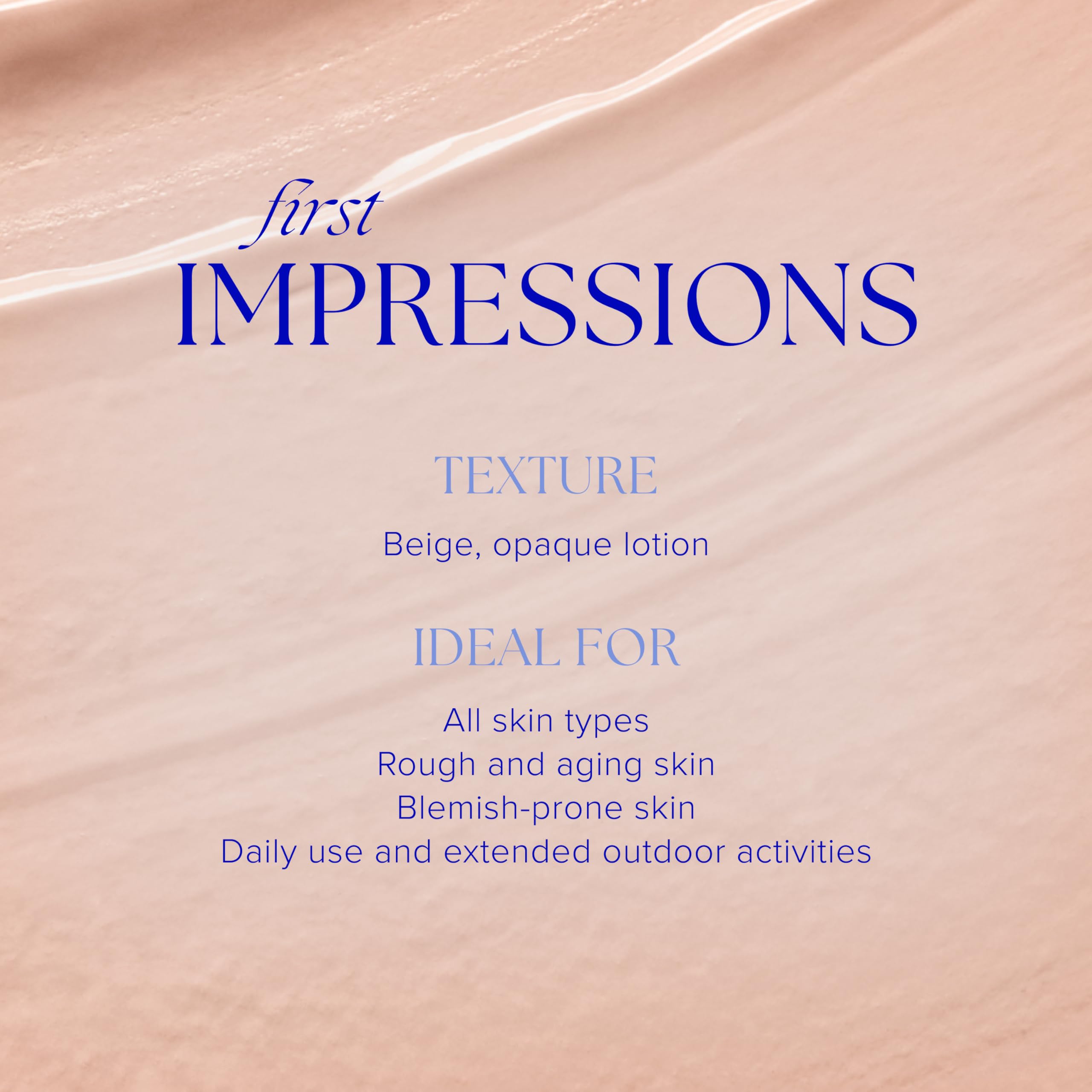 iS CLINICAL close-up of sunscreen texture illustrating ultra-sheer, non-greasy finish and spreadability