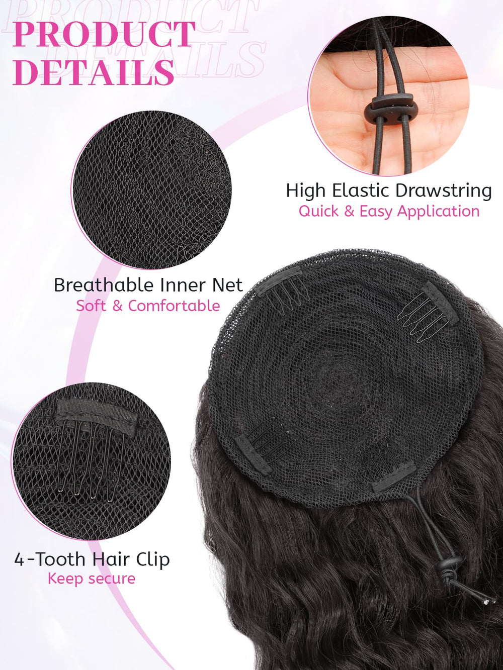 Isaic close-up of curly texture highlighting natural touch and bounce