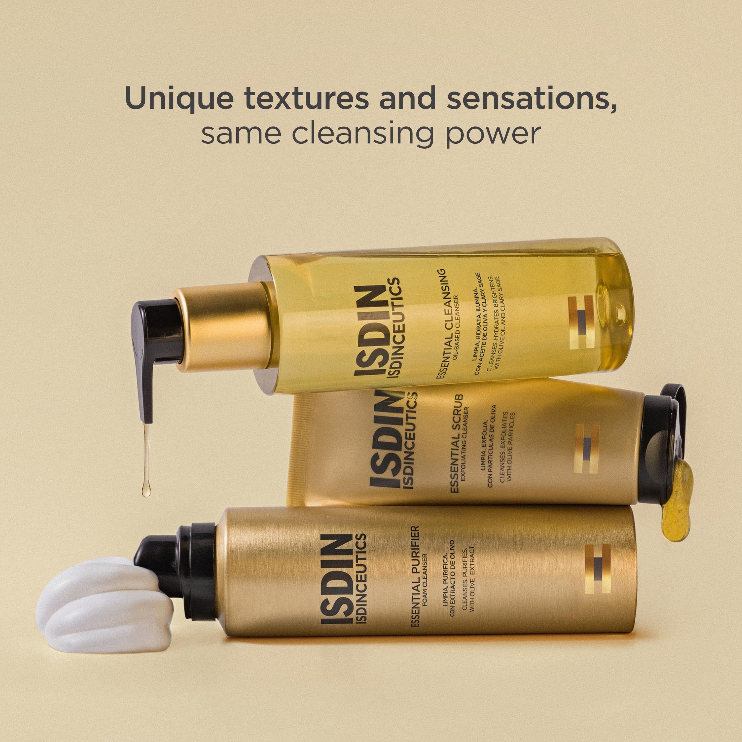 ISDIN product label close-up highlighting claims and usage instructions