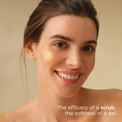 ISDIN close-up of olive seed particles highlighting natural exfoliant benefits