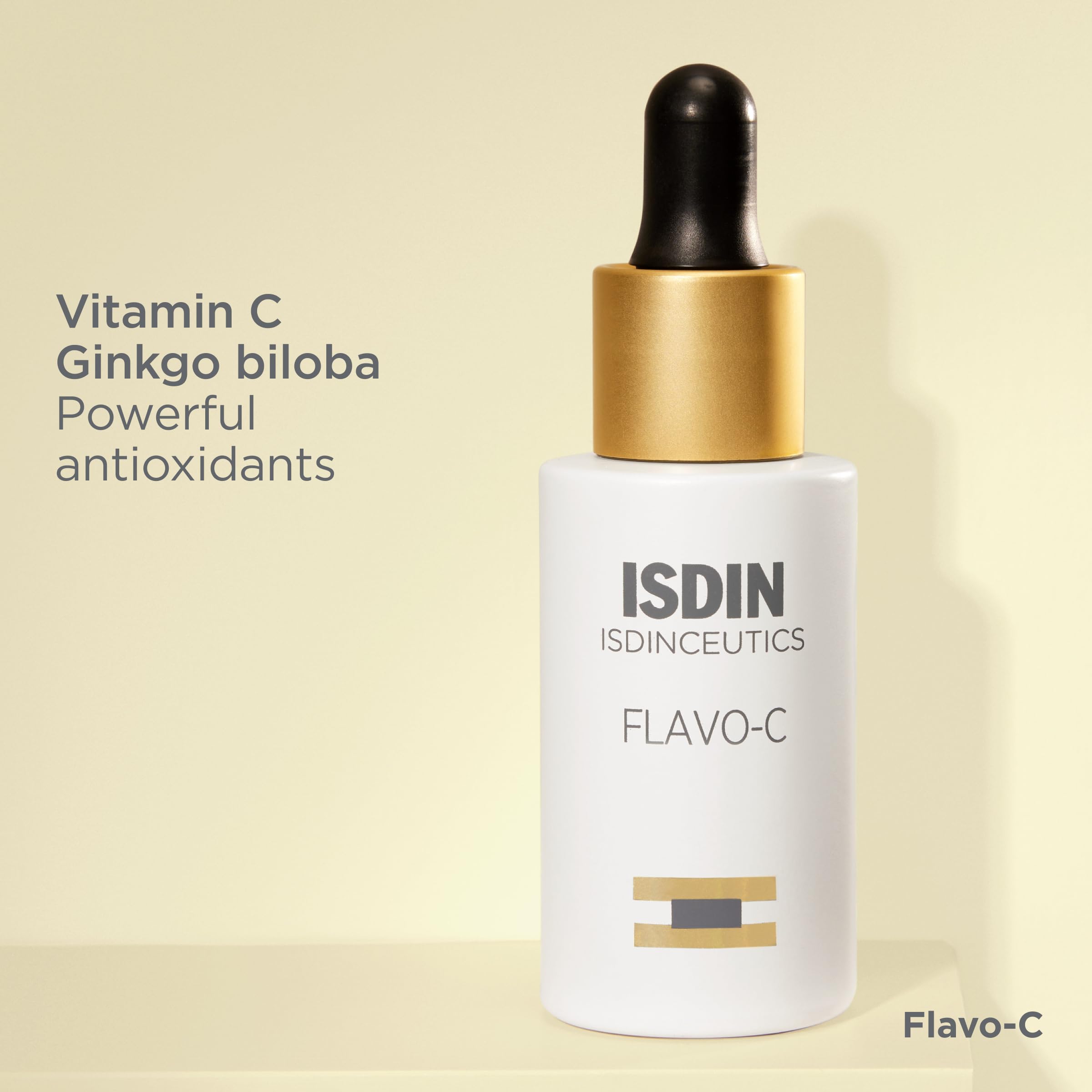 ISDIN before and after images showing brighter, more even complexion