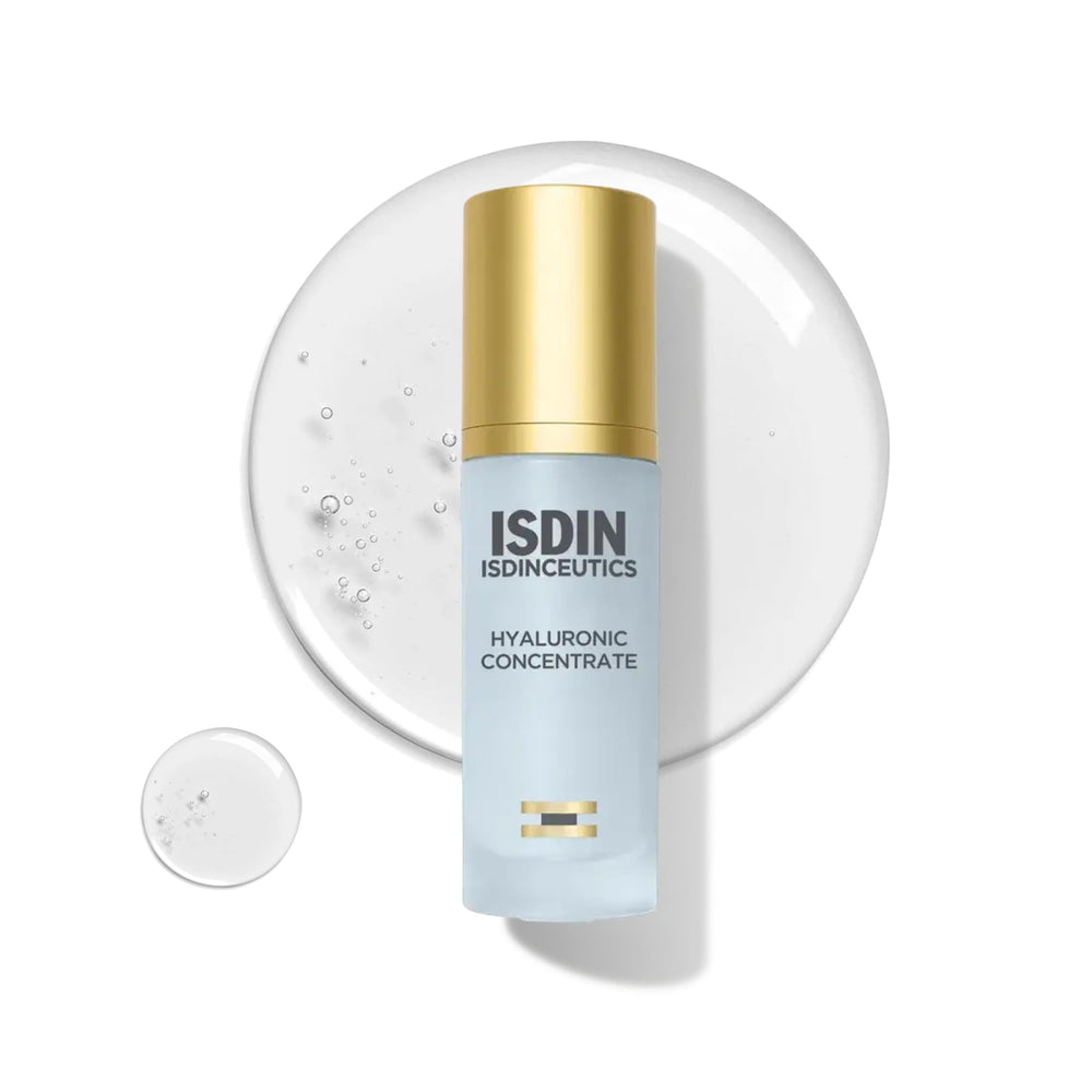 ISDIN bottle front view showing branding and compact travel convenience